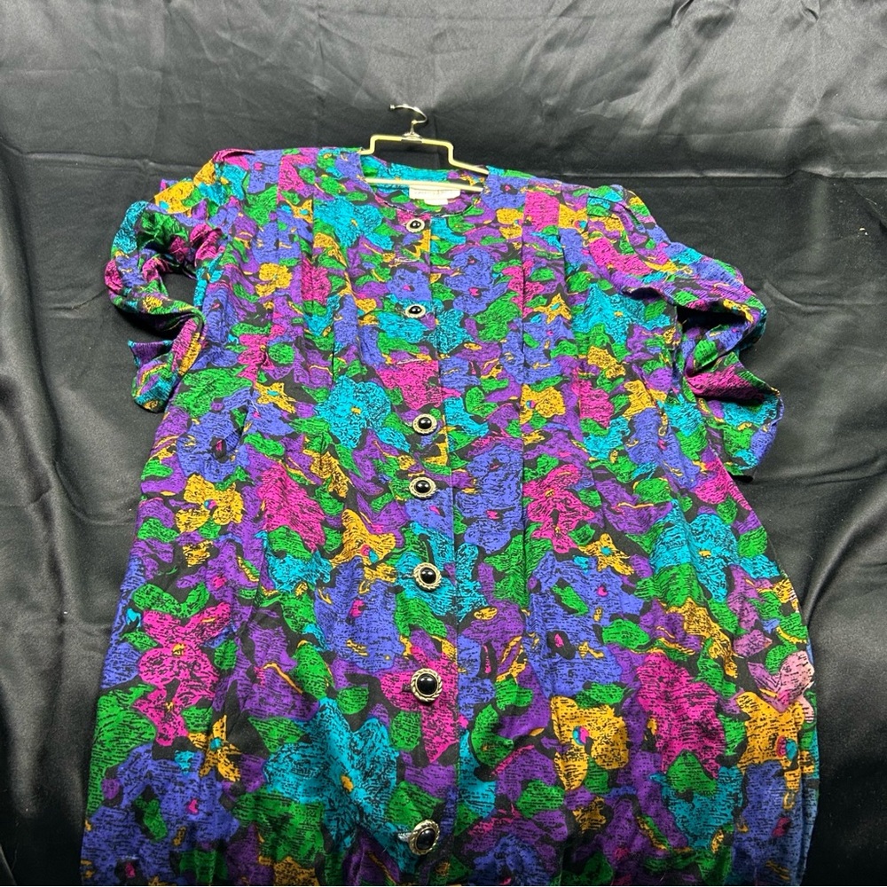 Vibrant Multicolor Midi Dress